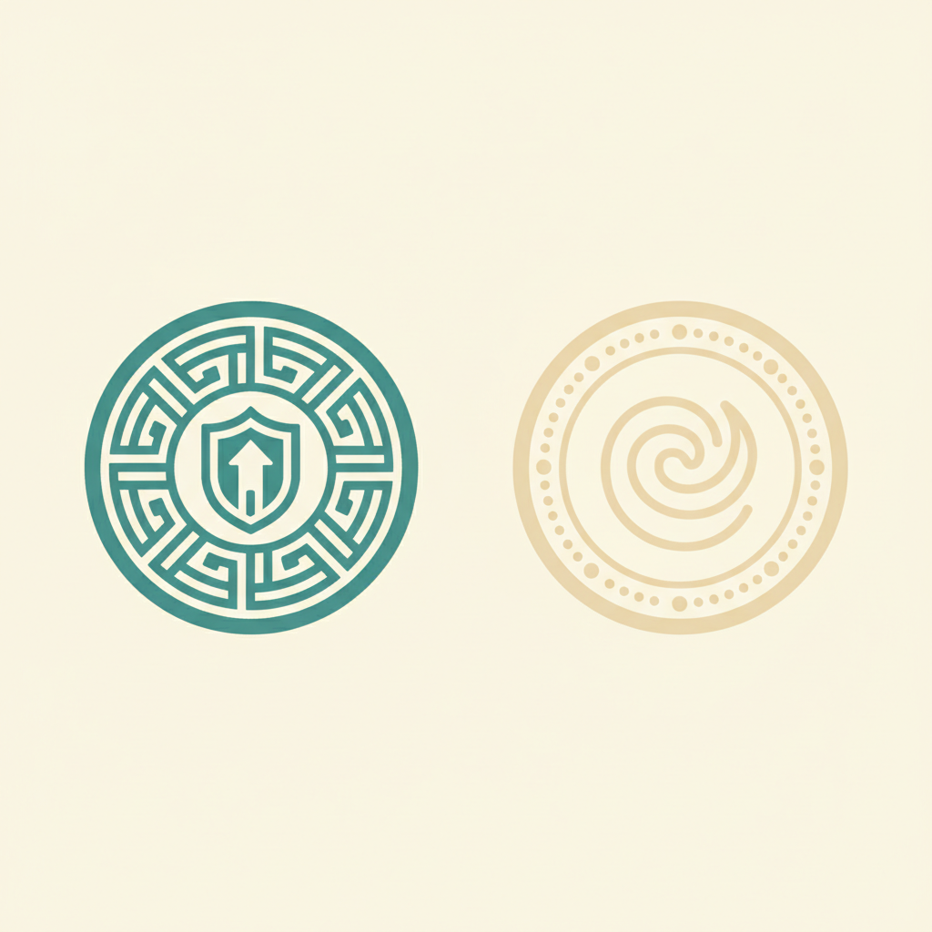 Illustration of two separate official document stamps representing two distinct FDA approval types
